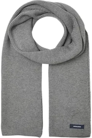 JACK & JONES Herren Schal JJDNA Knit Scarf NOOS, Grau (Grey Melange Grey Melange), ONE SIZE/