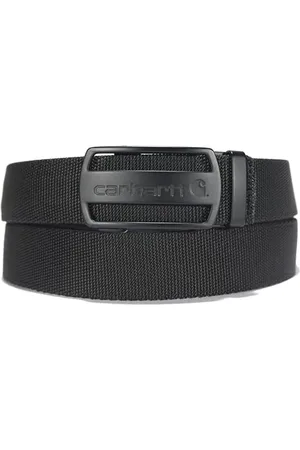 Carhartt Nylon Adjustable Industrial Belt, Black with Black Finish, 52