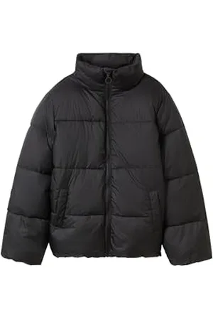 TOM TAILOR Mädchen 1043390 Kinder Puffer Winterjacke, 29999-Black, 128