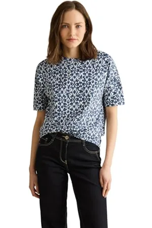 CECIL Damen B322928 T-Shirt mit Knopfdetail, , L