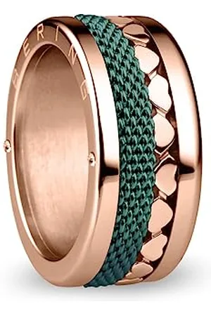 Bering Austauschbar Ringkombination für Damen in Rosé Gold & Grün mit einzigartigem Twist- & Change System, Moldova