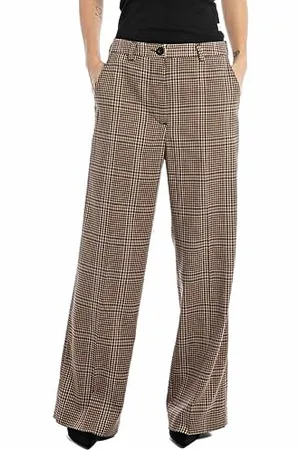 Replay Damen Stoffhose mit Stretch, (Mehrfarbig), 24W
