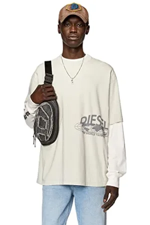 Diesel _T-WASH-L5 Maglietta_Sweatshirt_Elfenbein_XXL