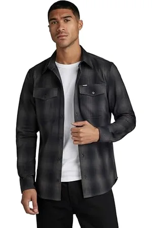 G-Star RAW Herren Marine Slim Hemd, , S