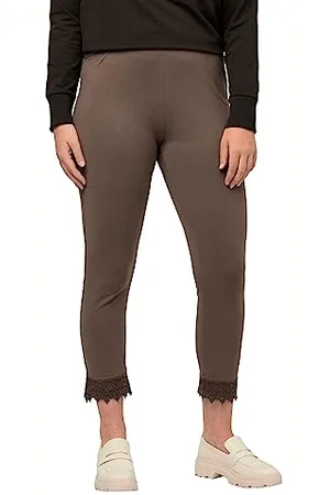 Ulla Popken Damen 7/8-Leggings Hose, , 40W / 32L