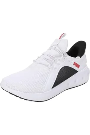PUMA Unisex Softride Carson Sliptech Road Running Shoe, White-for All Time Red, 39 EU
