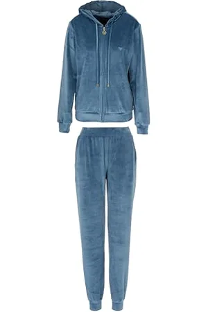 Emporio Armani Damen Chenille Loungewear Zip Tracksuit Sweatshirt, , L