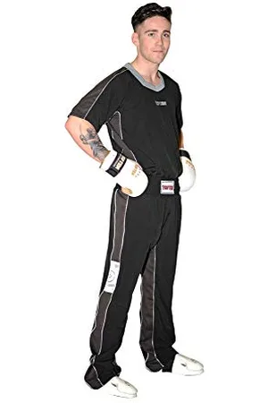 Top Ten Kickboxuniform „FLEXZ“ - Gr. XL = 190 cm, schwarz-grau