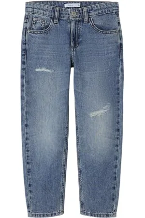 NAME IT Jungen Nkmsilas Tapered 7998-be Noos Jeanshose, Dark Blue Denim, 146 EU