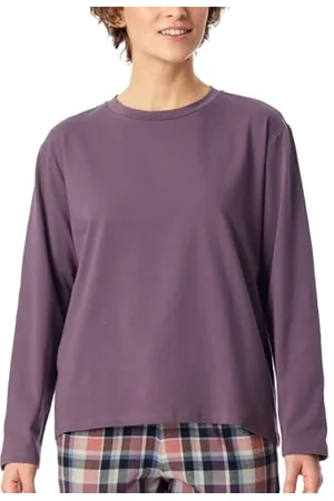Schiesser Damen Schlafshirt Langarm Baumwolle - Mix + Relax, , 40