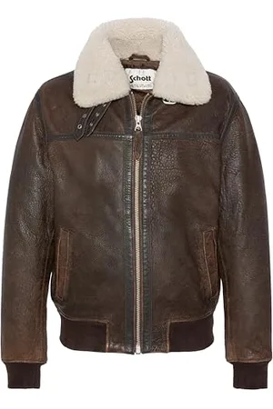 Schott NYC Herren Lcbombardier Lederjacke, , M