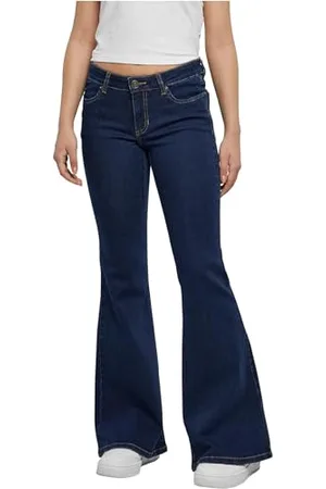 Urban classics Damen TB6109-Ladies Organic Low Waist Flared Denim Hose, , 26