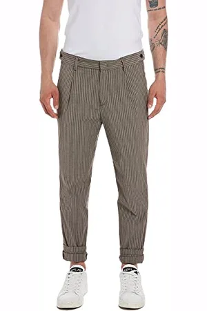 Replay Herren Stoffhose mit Stretch, (Braun), 30W / 30L