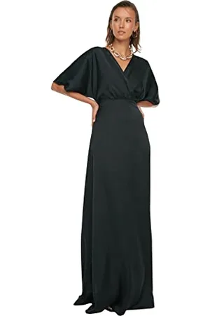Trendyol Damen Maxi A-line Regular Fit Woven Evening Dress Kleid, , 68