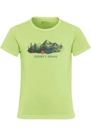 Jack Wolfskin Unisex Kinder Hiking Graphic Kids T-Shirt, , 152 EU
