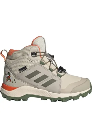adidas Unisex Terrex Disney MID Gore-TEX Hiking Shoes Wanderschuhe, Wonder beige/Olive strata/Impact orange, 32 EU