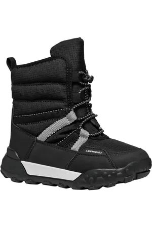 Geox J TREKKYUP Boy B ABX Snow Boot, Black, 28 EU