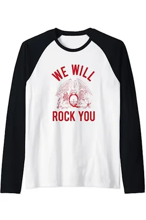 Queen Damen & Herren Unisex-Erwachsene -Fans 18+ Raglan mit Rollkragen Hemd S
