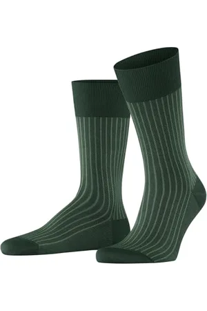 Falke Herren Socken Oxford Stripe M So Baumwolle gemustert 1 Paar, , 41-42