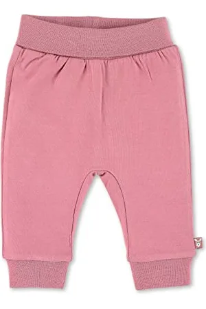 Sterntaler Baby Mädchen Hose Baby GOTS Hose uni Emmi - Baby Hose, Kinder-Hose, Baby-Hose - mit "Mitwachsbund" und Stickerei - , 50