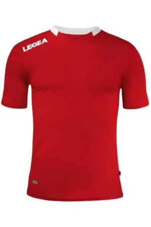 Legea Unisex Monaco MC T-Shirt, Rot/Weiß, L