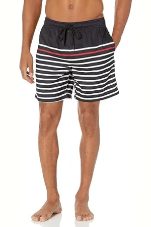 Amazon Herren Badehose, Schnell Trocknend, 18 cm - Auslauffarben, , S