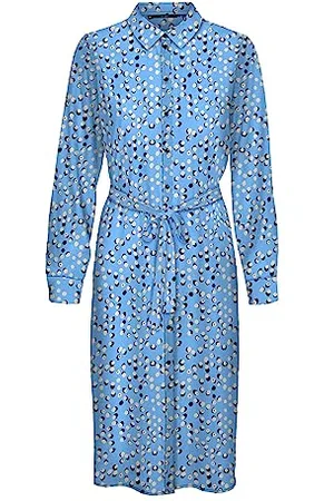 VERO MODA Damen Vmnya Catch Ls Calf Shirt Dress Wvn, , L