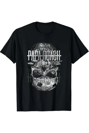 Papa Roach – Offizielles Merchandise T-Shirt mit Schädel-Motiv – Klassisches T-Shirt mit Halbarm für Erwachsene – Unisex – – S
