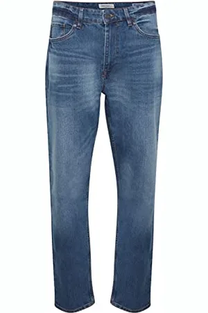 Blend BHThunder Herren Jeanshose Hose Denim Jeans mit Gürtelschlaufen Eingrifftaschen Baumwollmischung Regular fit, Größe:W33/34, Farbe: