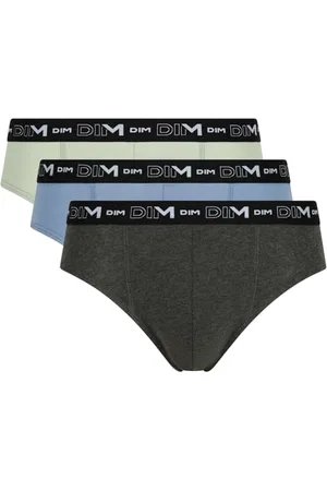 Dim Slip Baumwolle Stretch Atmungsaktiv Herren x3, Grün/Blau, M