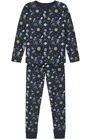 NAME IT Jungen NKMNIGHTSET Space NOOS Pyjamaset, 122-128