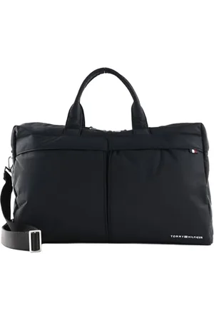 Tommy Hilfiger Herren TH Signature Duffle AM0AM12218 Reisetaschen, Schwarz (Black)