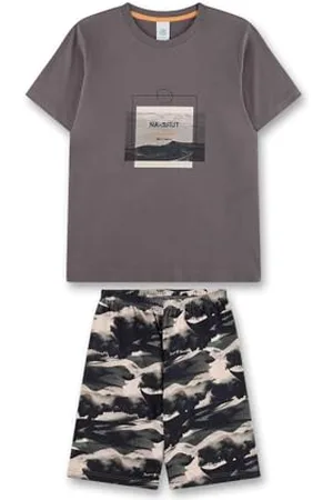 Sanetta Jungen-Schlafanzug kurz | Hochwertiger und bequemer Schlafanzug aus Baumwolle für Jungen. Pyjamaset für Jungen 164