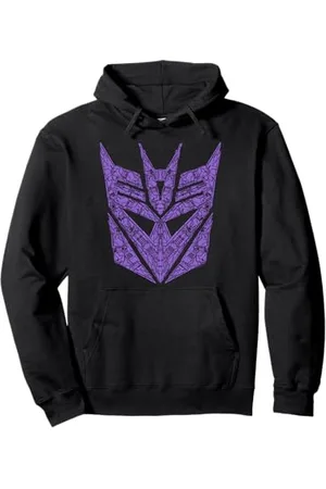 TRANSFORMERS Decepticons Purple Icon Filled Logo Pullover Hoodie
