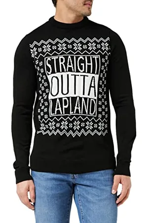 FM London Weihnachtspullover für Herren | Bequemer Weihnachtspullover in einer Reihe von Designs erhältlich | Geeignet für Weihnachtsfeiern und bei der Arbeit während der Weihnachtszeit