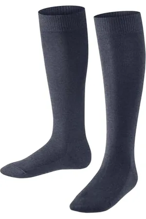 Falke Unisex Kinder Kniestrümpfe Family K Kh nachhaltige Baumwolle lang einfarbig 1 Paar, , 35-38