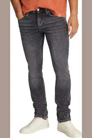 Calvin Klein Herren Jeans Hose Slim Fit mit Stretch ,Denim Grau ,36W / 34L