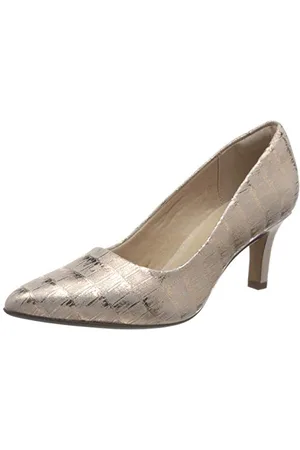 Clarks Damen Illeana Tulip Pumps, Beige (Dusty Rose Interest cuero), 40 EU