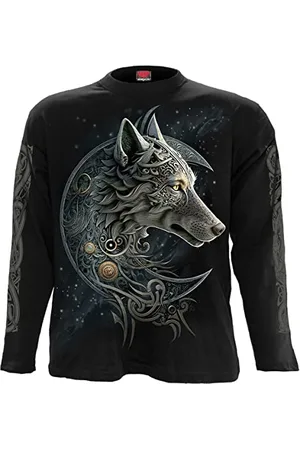 Spiral Celtic Wolf Männer Langarmshirt XL