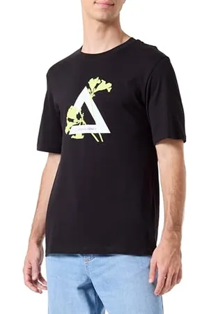 JACK & JONES Herren Jcofloral Triangle Tee Ss Crew Neck FST T-Shirt, , XL