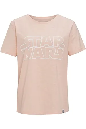 Recovered Clothing Star Wars Classic Logo Pale Pink Fitted T-Shirt by L