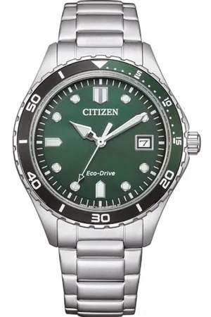 Citizen Herren Analog Quarz Uhr mit Edelstahl Armband AW1828-80X
