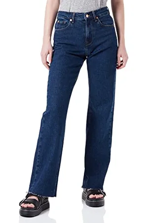 7 for all Mankind Damen Tess Trouser With Raw Cut Jeans, , 28W / 28L EU