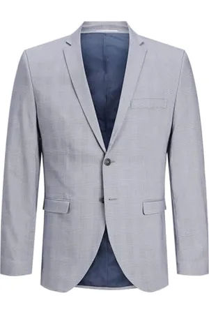 JACK & JONES Herren Jprsolaris Check Blazer Sn Anzugsjacke, , 48