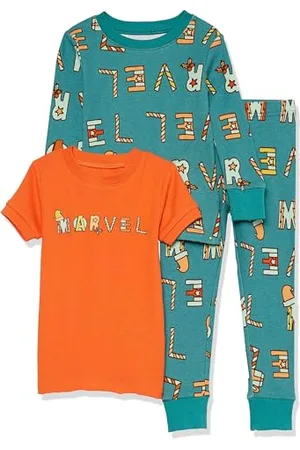 Amazon Marvel Jungen Eng Anliegende Schlafanzugsets, 3-Teilig, , 5 Jahre