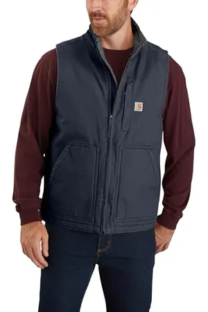Carhartt Herren Sherpa Lined Mock-Neck Vest Arbeits-Utility-Oberbekleidung, , L