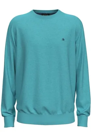 Scotch&Soda Herren Essentials Ecovero Viscose-Nylon Crewneck Pullover, , XXL