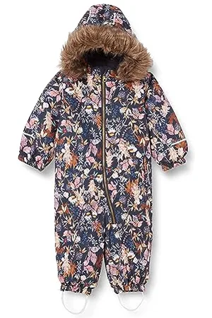 NAME IT Baby-Mädchen NMFSNOW10 Suit WILD Flower FO Schneeanzug, , 80