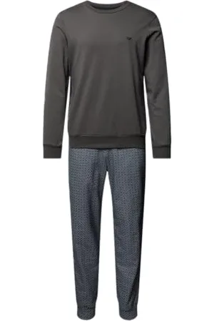 Emporio Armani Herren Pattern Mix Long Pajamas Pyjama-Set, , S