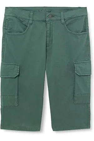 QS by s.Oliver Junior Jungen 402.10.203.18.180.2110913 Shorts, Petrol , 134 Slim